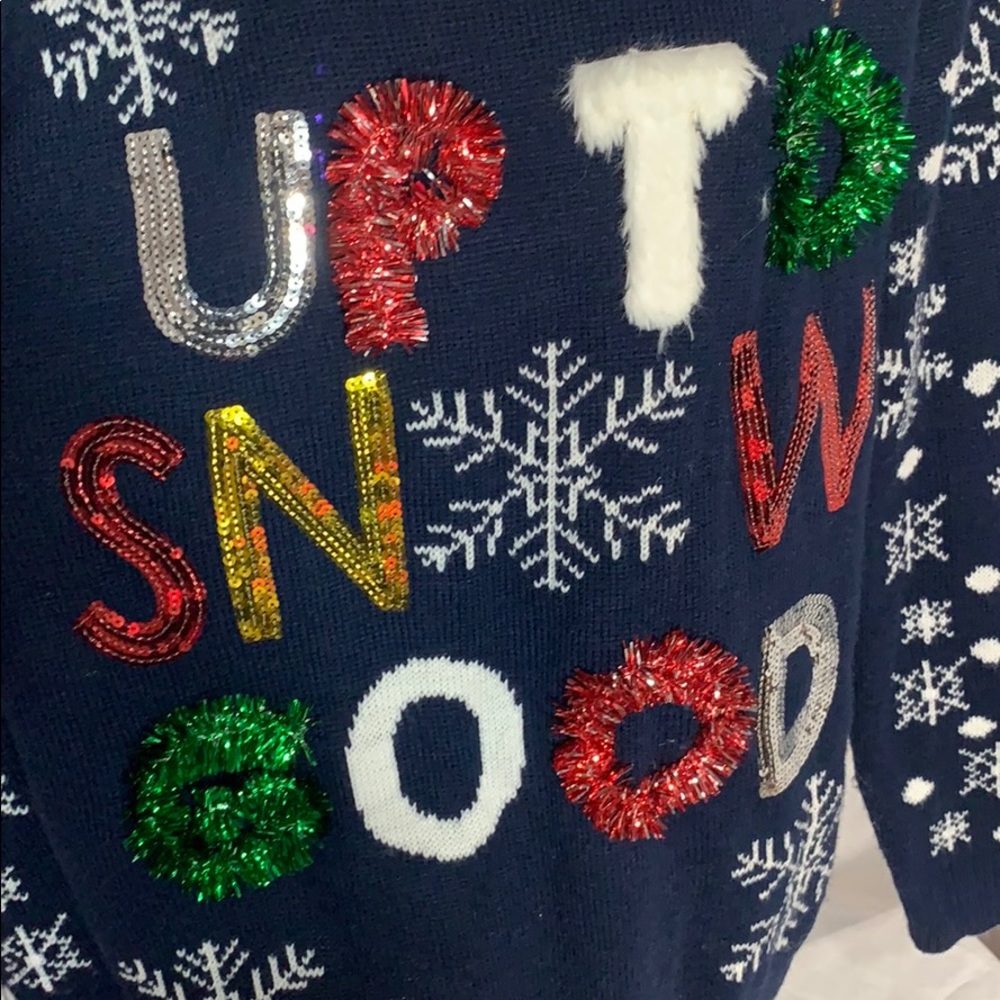 Ugly Christmas sweater. “Up to Snow good” Size 3XL